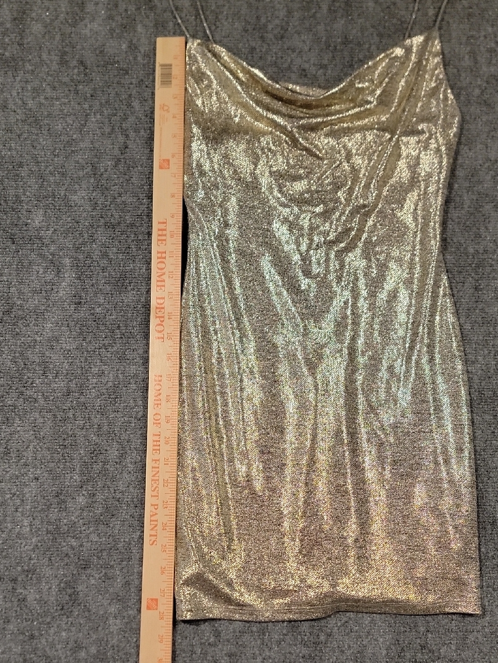 Alice + Olivia Gold Dress Size 2 Excellent Condition - Picture 3 of 8